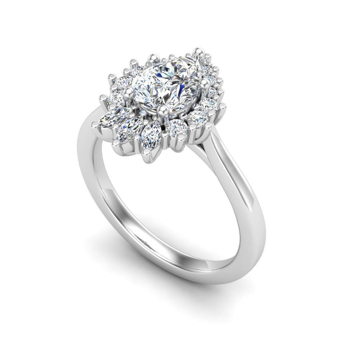 Talia Halo Engagement Ring